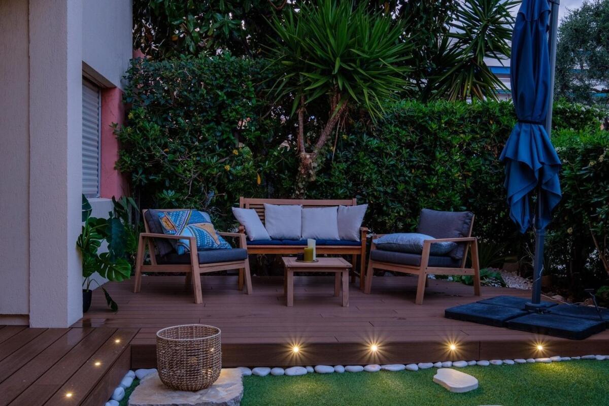 Le Riviera - Plage - Terrasse - Parking - Arrivée Autonome Cagnes-sur-Mer Extérieur photo